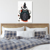 Doodhoofd hipster skulls punk anarchie canvas afdruk (Insitu (Slaapkamer))