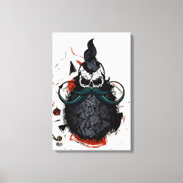 Doodhoofd hipster skulls punk anarchie canvas afdruk