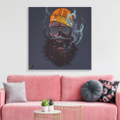 Doodhoofd Punk hipster G-skulls coole schedel Canvas Afdruk (Insitu (Woonkamer))