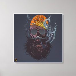 Doodhoofd Punk hipster G-skulls coole schedel Canvas Afdruk