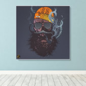 Doodhoofd Punk hipster G-skulls coole schedel Canvas Afdruk (Insitu (Houten vloer))