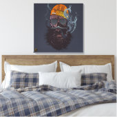 Doodhoofd Punk hipster G-skulls coole schedel Canvas Afdruk (Insitu (Slaapkamer))