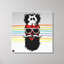 Doodhoofd Punk hipster G-skulls craniale da panda Canvas Afdruk