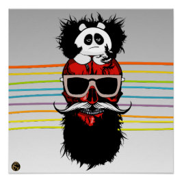 Doodhoofd Punk hipster G-skulls craniale da panda Perfect Poster