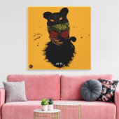 Doodhoofd Punk hipster G-skulls craniale the cat Canvas Afdruk (Insitu (Woonkamer))