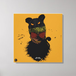 Doodhoofd Punk hipster G-skulls craniale the cat Canvas Afdruk