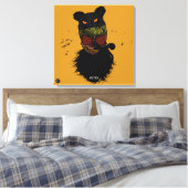 Doodhoofd Punk hipster G-skulls craniale the cat Canvas Afdruk (Insitu (Slaapkamer))