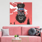 Doodhoofd Punk hipster G-skulls schedel req Canvas Afdruk (Insitu (Woonkamer))