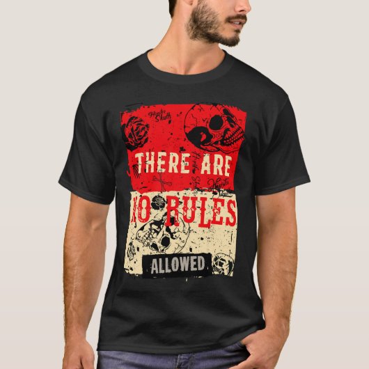 Doodhoofd slogan crane cito no rules t-shirt (Voorkant)
