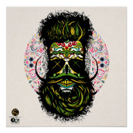 Doodhoofd van de Mexicaanse paardenskulls Perfect Poster