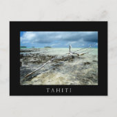 Doodhout in het briefkaart zwarte Pacifische tekst (Voorkant)