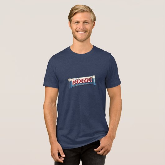 Doodie Candy Bar Tri-Blend Shirt (Voorkant volledig)