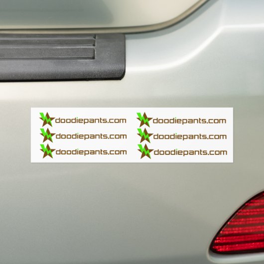 DoodiePants.com 6 Specificaties Bumpersticker (Op auto)