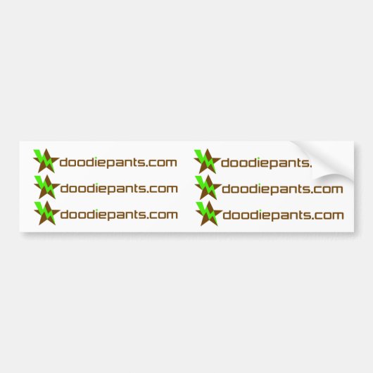 DoodiePants.com 6 Specificaties Bumpersticker (Voorkant)
