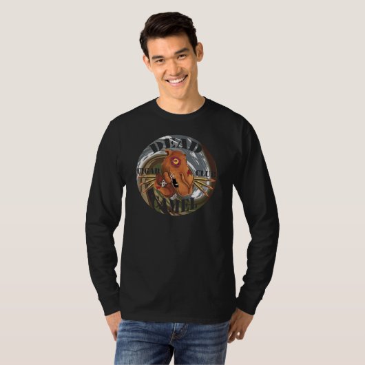 Doodkameel Cigar Club Long-Hoeve T-shirt (Voorkant volledig)