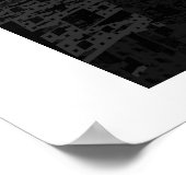 Doodkathedraal van dromen II (zwart-wit) Poster (Hoek)