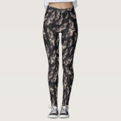 Doodkop Moth Gothic Gothic Carving Alternative Leggings (Voorkant)