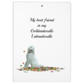 Doodl hond in bladeren klembord (Achterkant)