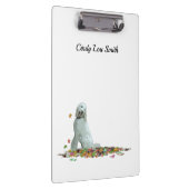 Doodl hond in bladeren klembord (Rechts)