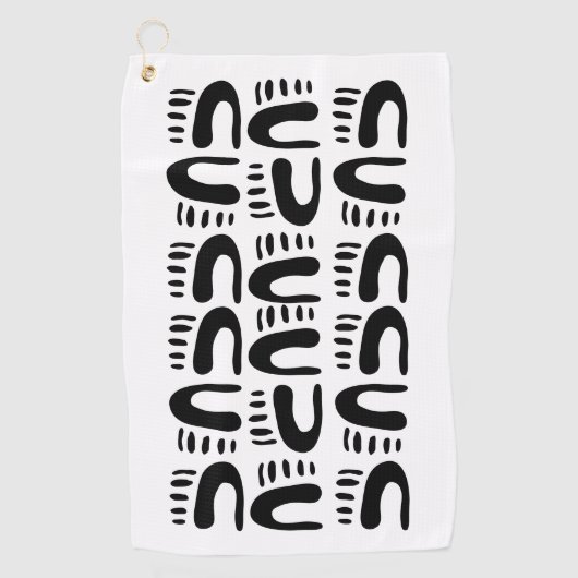 Doodle 10 golfhanddoek (Voorkant)