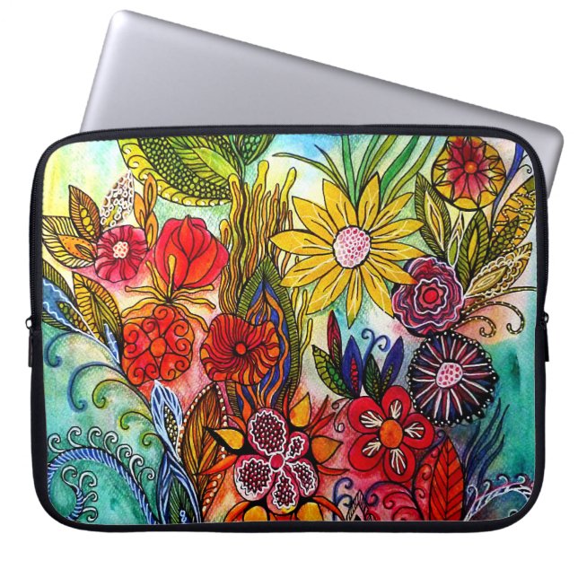 Doodle 19 laptop sleeve (Voorkant)