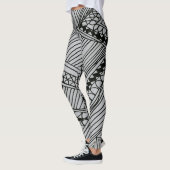 Doodle 1A Black Light Gray Leggings (Links)