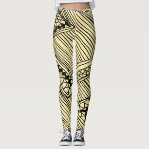 Doodle 1A Zwarte Ivoren Leggings