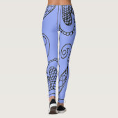 Doodle 1E Black Light Blue Leggings (Achterkant)