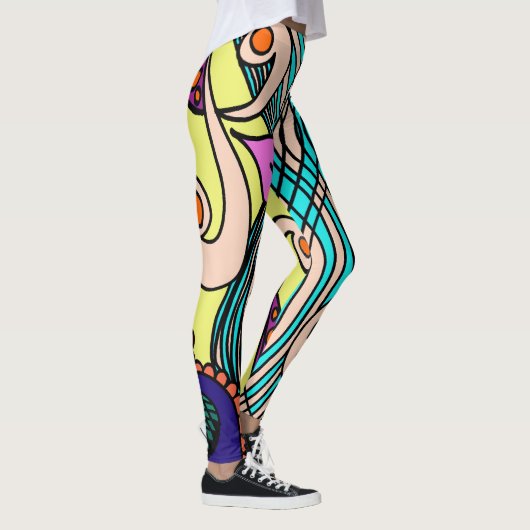 Doodle 1E Colors2 Leggings (Rechts)