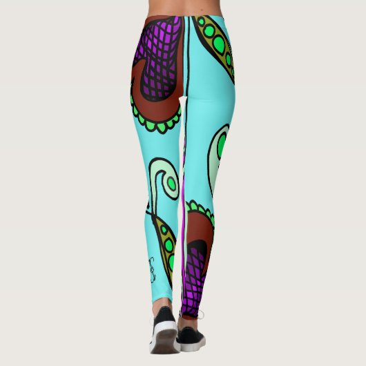 Doodle 1E Colors 3 Leggings (Achterkant)