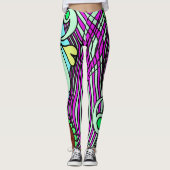 Doodle 1E Colors 3 Leggings (Voorkant)
