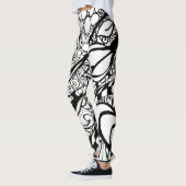 Doodle 9B Black White Leggings (Links)