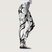 Doodle 9B Zwarte Witte Leggings (Rechts)