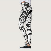 Doodle 9B Zwarte Witte Leggings (Links)