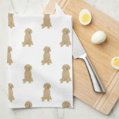 Doodle (Abrit Golden) Theedoek (Quarter Fold)