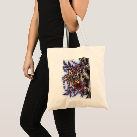 Doodle Abstract Bloem Tas (Voorkant (product))
