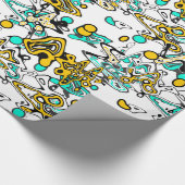 Doodle, abstract, creatief cadeaupapier (Hoek)