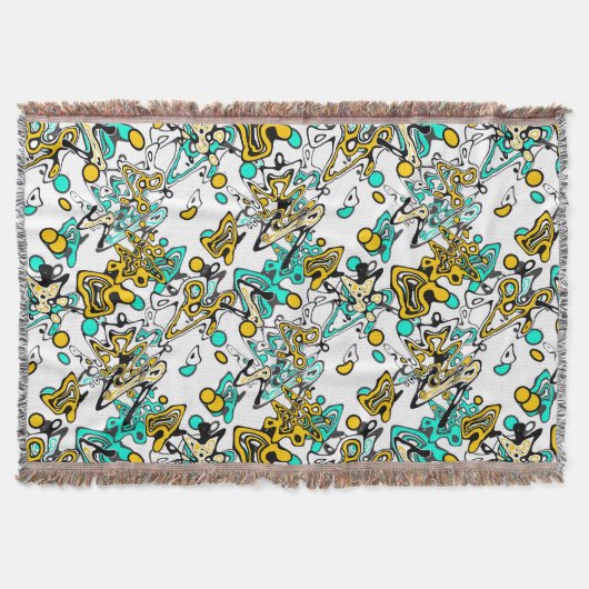 Doodle, abstract, creatief deken (Voorkant)