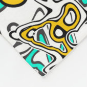 Doodle, abstract fleece deken (Hoek)