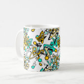 Doodle, abstract koffiemok (Voorkant links)