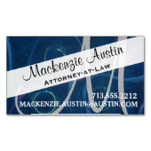 Doodle Abstract | Pastel Chalk Scribble Monogram Visitekaartje Magneet (Voorkant)