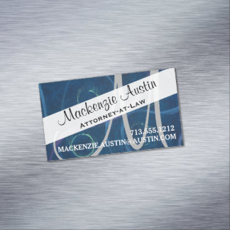 Doodle Abstract | Pastel Chalk Scribble Monogram Visitekaartje Magneet