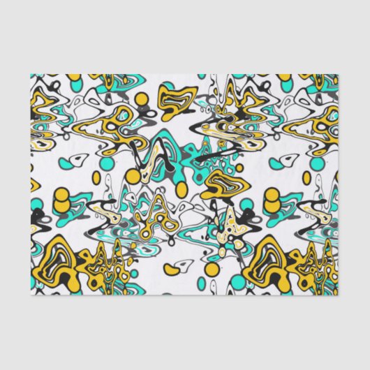 Doodle, abstract tissuepapier (Voorkant)