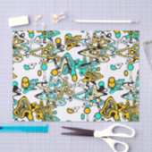 Doodle, abstract tissuepapier (Craft)
