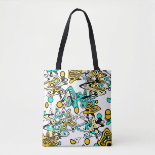 Doodle, abstract tote bag