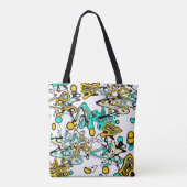 Doodle, abstract tote bag (Achterkant)