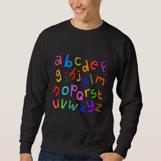 Doodle alfabet letters Nederlands Trui (Voorkant)