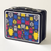 Doodle Alien Ruimteschip en Robot Patroon (Achterkant)