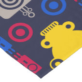 Doodle Alien Ruimteschip en Robot Patroon Korte Tafelloper (Hoek)