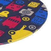 Doodle Alien Ruimteschip en Robot Patroon Snijplank (Hoek)